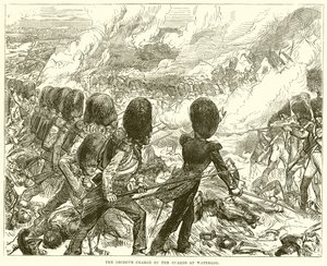 A acusação decisiva dos guardas em Waterloo