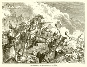 A defesa de Londonderry, 1689 de English School