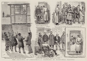 The Delights of Christmas, a Serenade by Hand-Bell Players (gravura) de English School