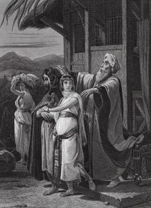 A partida de Rebeca (gravura) de English School