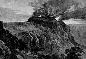 A destruição de Magdala, da expedição britânica à Abissínia, 1868 de English School