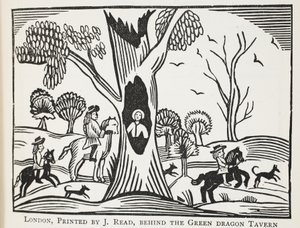 A criança afligida na madeira, ou o cruel Unkle, ilustração dos Chapu-livros do século XVIII por John Ashton, bar. 1882 de English School