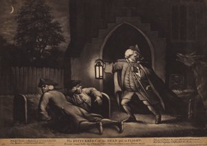 Os perturbadores dos mortos postos a voar (água-tinta) de English School