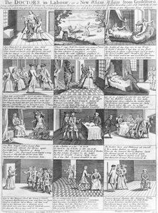 Os Médicos do Trabalho, ou um New Whim Wham de Guildford, 1726 de English School