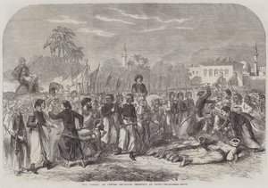 O "Doseh", uma Cerimônia Religiosa Anual no Cairo (gravura) de English School
