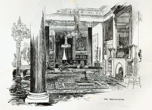 A sala de desenho, casa de Osborne, de &39;hora de lazer&39;, 1888 de English School