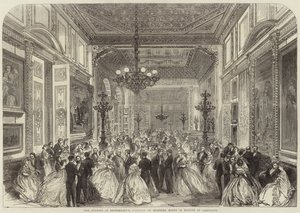 A assembléia da Duquesa de Sutherland na Stafford House em homenagem a Garibaldi