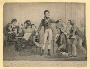 O duque d&39;Orleans em sua capacidade de professor de English School