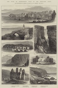 A visita do Duque de Edimburgo às Ilhas Shetland (gravura) de English School