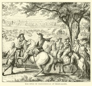 O Duque de Marlborough em Malplaquet de English School