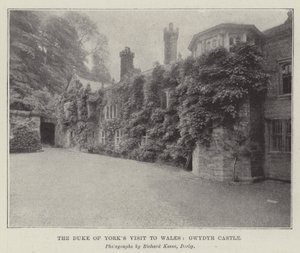 A Visita do Duque de York ao País de Gales, Castelo de Gwydyr (gravura) de English School