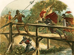 O conde de Hereford, atacado por um soldado de English School