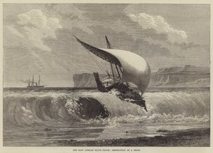 O comércio de escravos na África Oriental, a destruição de um Dhow de English School