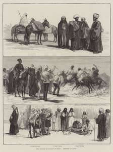 A Ocupação Inglesa do Egipto, Esboços no Cairo (gravura) de English School