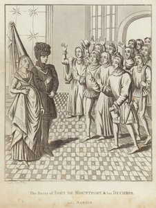 A entrada de Iohn de Mountfort e sua duquesa em Nantes de English School