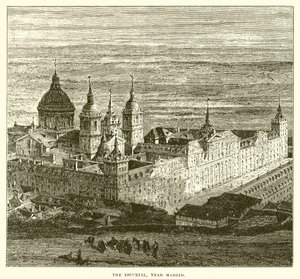 O Escurial, perto de Madrid de English School