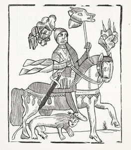 A história famosa do conde do indivíduo de Warwick, ilustração dos Chapu-livros do século XVIII por John Ashton, bar. 1882 de English School