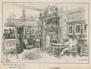 A Sala das Belas Artes da Sociedade, Bond Street, Londres - a Sala Ante de English School