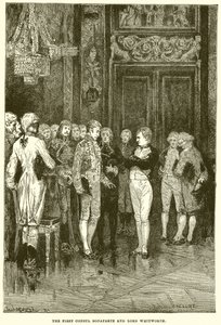 O primeiro cônsul Bonaparte e lorde Whitworth de English School