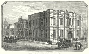 O Firth College e as Board Schools (gravura) de English School