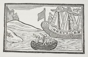 As viagens estrangeiras de Sir John Mandeville, ilustração de Chap-livros do século XVIII por John Ashton, pub. 1882 de English School