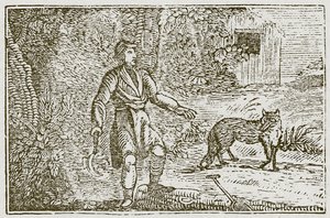 A raposa e o campónio (gravura) de English School