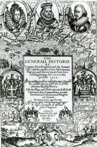 O General Histoire da Virgínia, Nova Inglaterra e as Ilhas de Verão, 1624 de English School