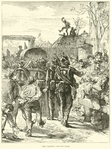Os alemães saindo de Paris em março de 1871 de English School