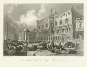 O Grande Canal e o Palácio dos Doges, Veneza, 1844 de English School