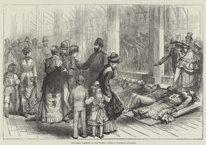 The Great Disaster on the Thames, Scene in Woolwich Dockyard (gravura) de English School