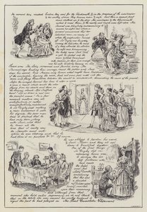 O Grande Elopamento de Dumbleton (gravura) de English School