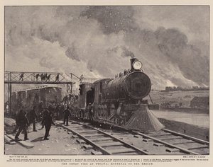 O Grande Incêndio de Otava, Montreal ao Resgate (litografia) de English School