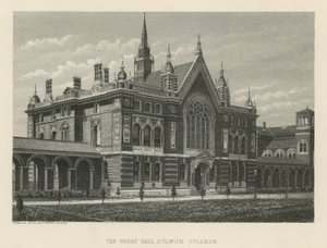 O grande salão da faculdade de Dulwich de English School