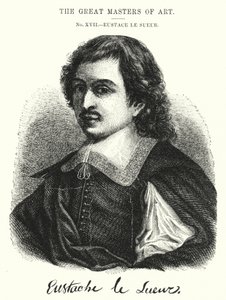 O Grande Mestre de Arte, Eustáquio Le Sueur (gravura) de English School