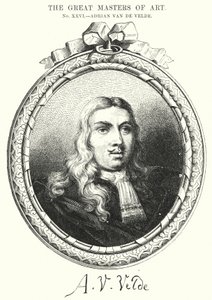 Os Grandes Mestres da Arte, Adrian Van de Velde (gravura) de English School