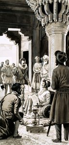 O Grande Reinado do Imperador Sortudo (guache no papel) de English School