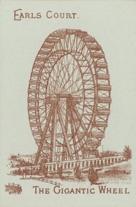 A grande roda, Earls Court, Londres de English School