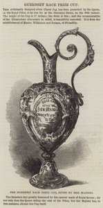 A Taça Guernsey Race Prize, dada por Sua Majestade (gravura) de English School