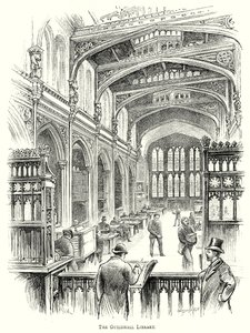 A Biblioteca Guildhall (gravura) de English School