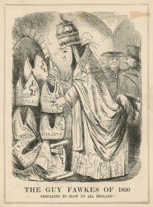 O Guy Fawkes de 1850 de English School
