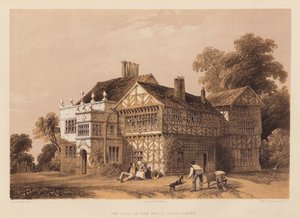 The Hall in the Wood, Lancashire (água-tinta) de English School