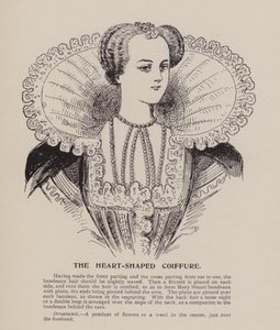 O penteado em forma de coração (gravura) de English School