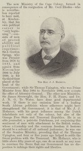 O Honorável J J Hofmeyr (gravura) de English School