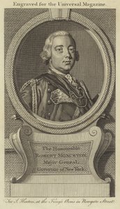 O honorável Robert Monckton, Major General, governador de Nova York de English School