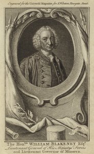 O Honorável William Blakeney Esquire, Tenente General de Sua Majestade Forças e Governador de Minorca de English School