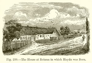 A casa em Rohrau em que nasceu Haydn