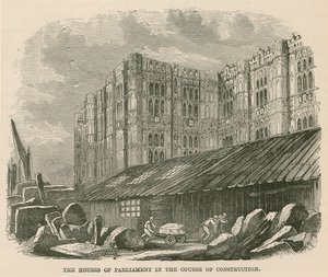 As Casas do Parlamento no decurso da construção de English School