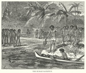 O sacrifício humano (gravura) de English School