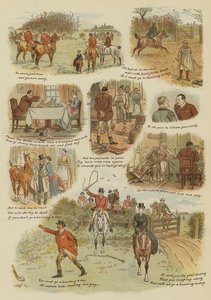 O Dia da Caça (chromolitho) de English School