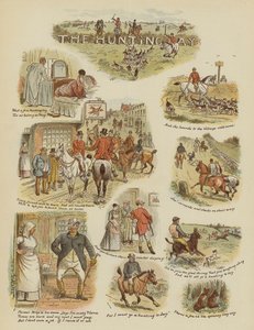 O Dia da Caça (chromolitho) de English School